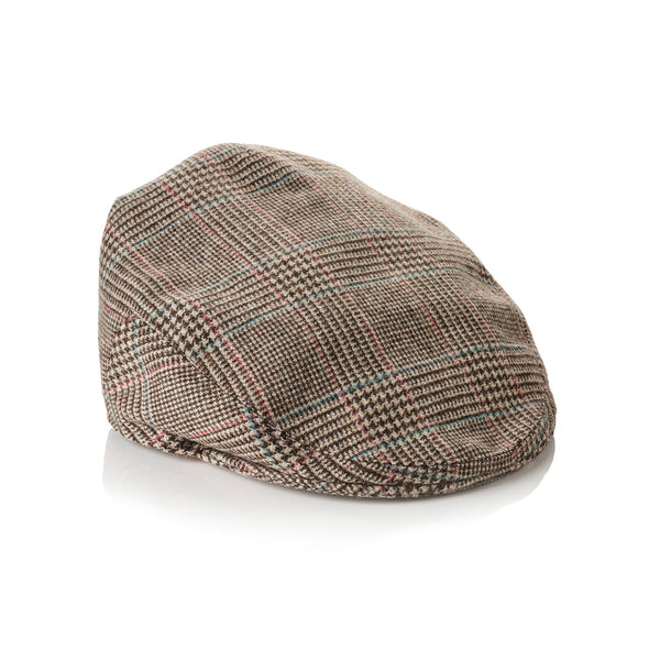 Gents Pure Wool Denholm Estate Check Flat Cap - Made good in Scotland