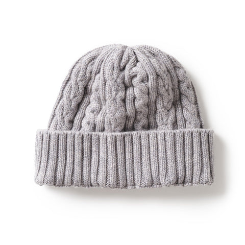 Cable Knit Cashmere Beanie (One Size / Various Colours)