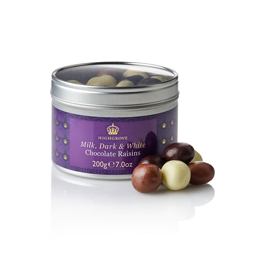 Highgrove Assorted Milk, Dark and White Chocolate Coated Raisins ...