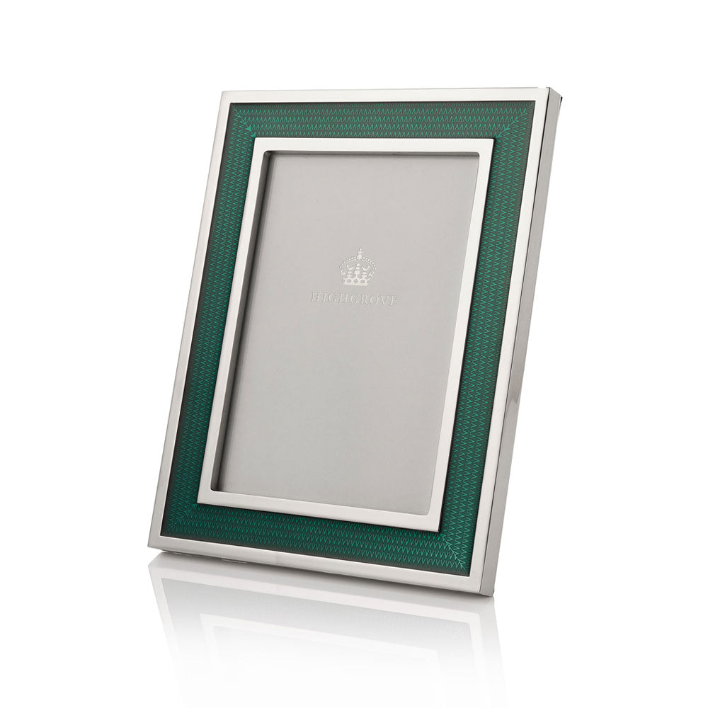 Highgrove Silver & Green Enamel Picture Frame