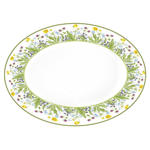 Wildflower Meadow Oval Serving Platter