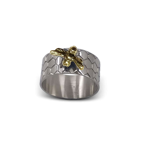 Bee Silver Plated Napkin Rings (Set of 4)