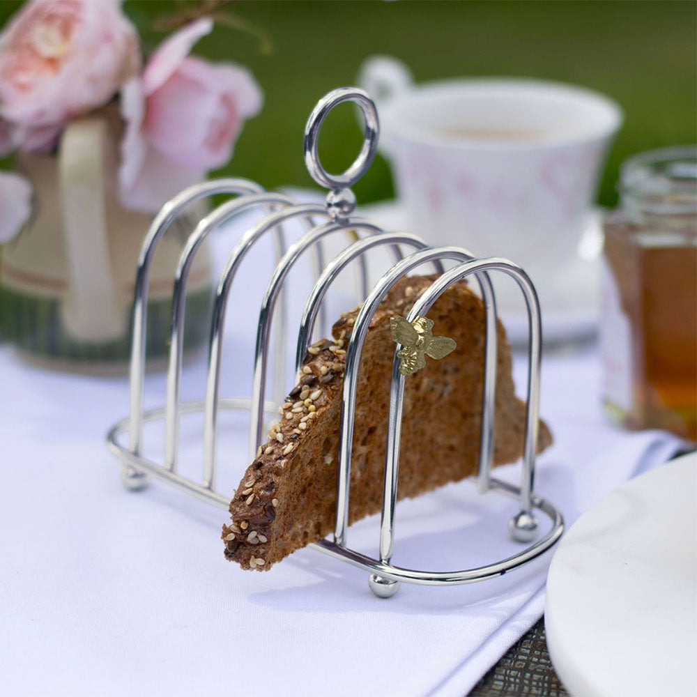 Bee Silver Plated Toast Rack