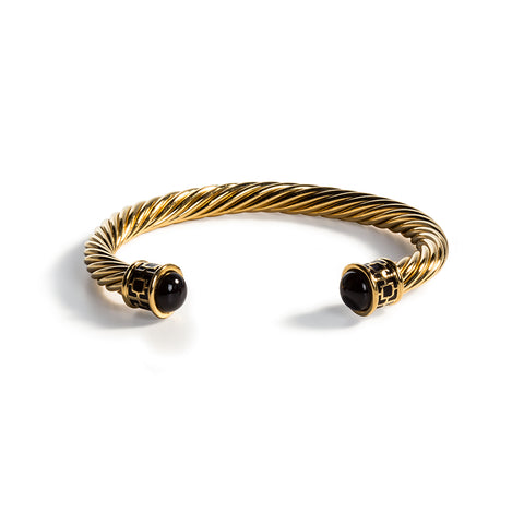 Black and Gold Maya Bangle