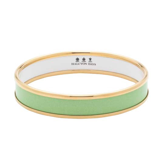Halcyon Days Meadow Green and Gold Bee Bangle | Highgrove Shop & Gardens